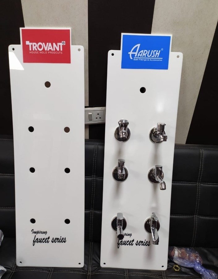 Faucet display panel